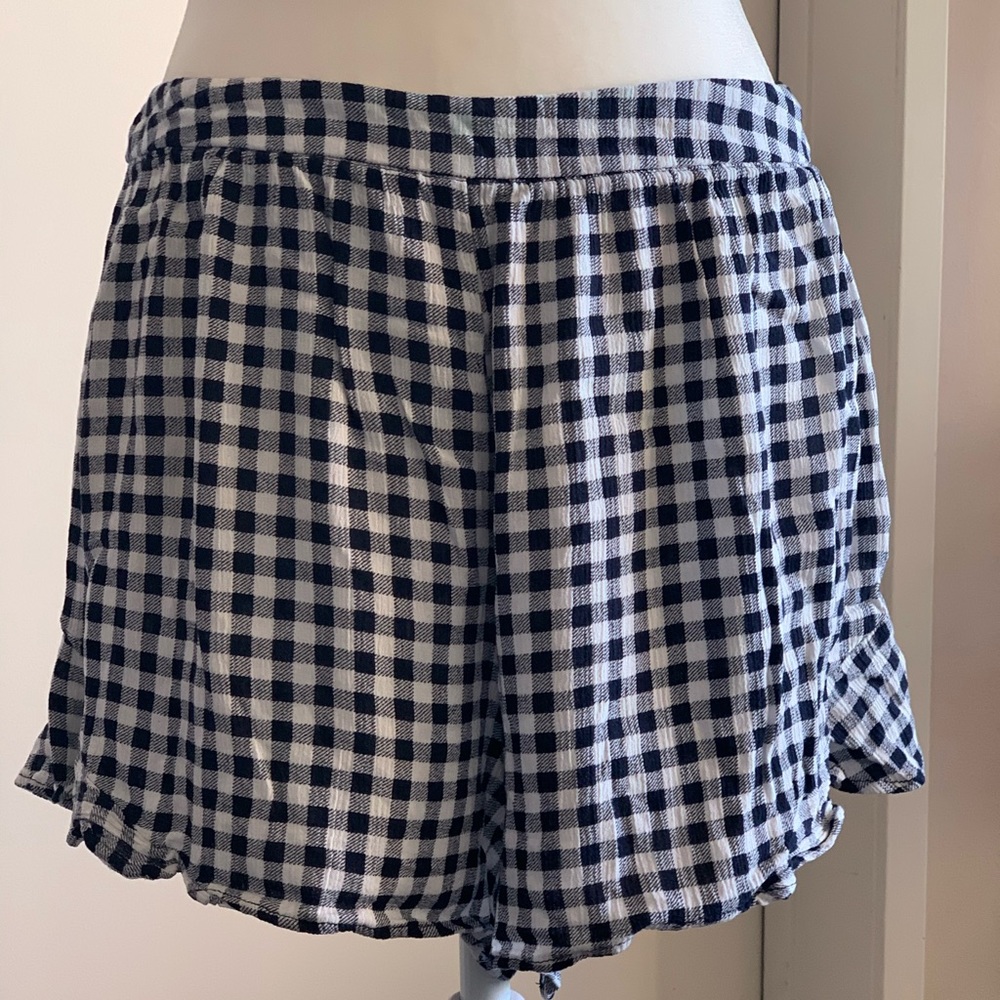 Black and White Checkered Shorts